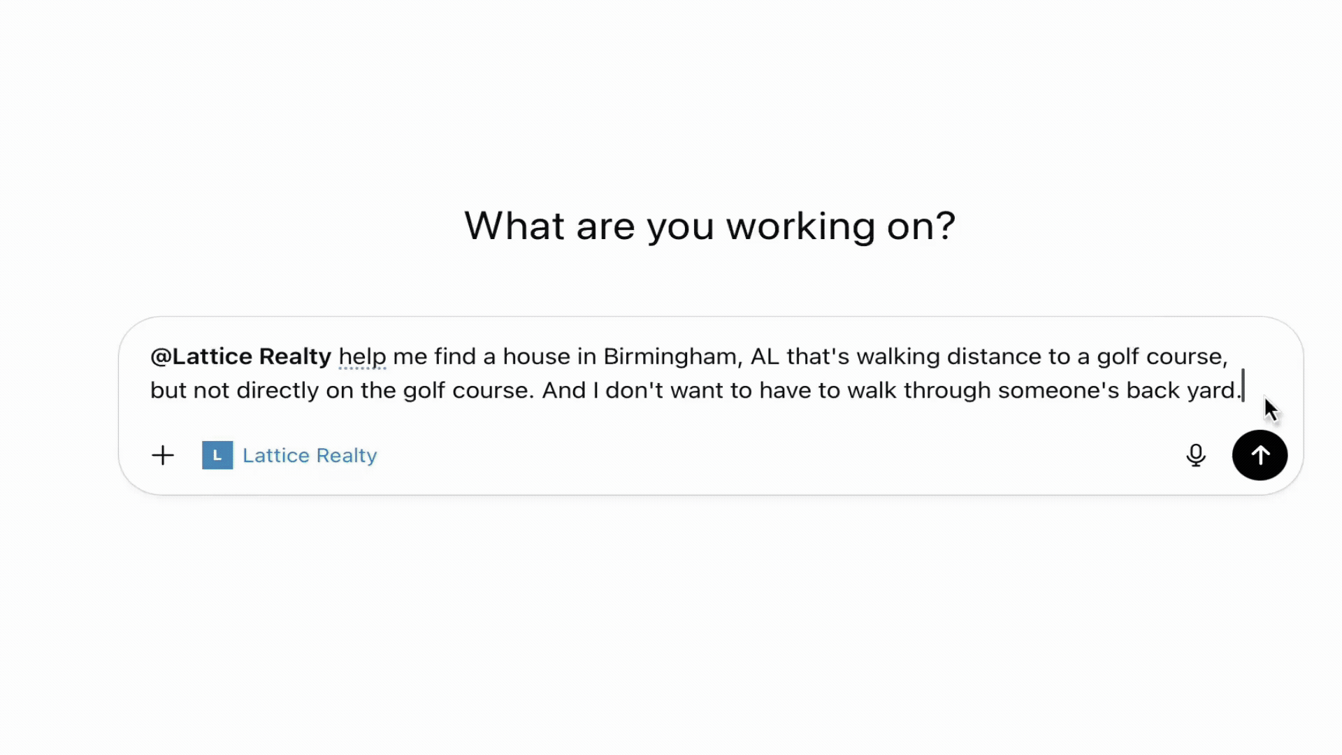 Property search running in ChatGPT